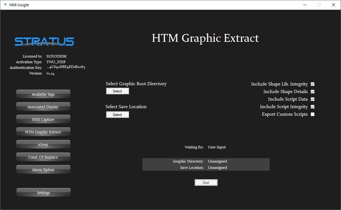 HTM Graphic Extract - Likely one of the most powerful modules. This module takes in an entire directory of Honeywell HMIWeb graphics and exports all tag, shape, and graphical data to an elegant, legible Excel document.This document will aid in several key tasks that were previously an annoyance to Control System Engineers. Such as:Providing all displays a tag appears.Validating Shape (.sha) library integrity by finding outdated shape files.Verifying Script Data Integrity by ensuring any DataValue being requested within a script is passed in as Script Data. (Preventing script errors)Exports all tags globally used across all displays, including ‘.parameters’.This allows easy cross references to other documents, such as configuring an OSISoft PI database.Providing all tags within a single display.Shape occurrences when needing to calculate a display’s RAM consumption.