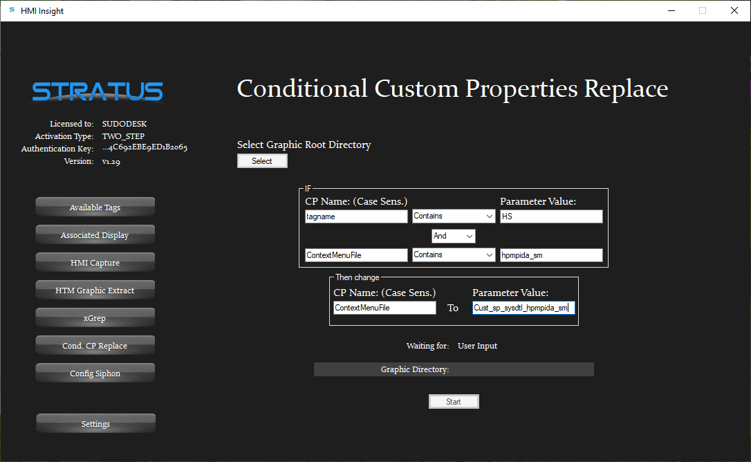 Conditional CP Replace - While the use-case here is relatively small - when needed, the impact is huge. This module allows advanced users with a deep understanding of HMIWeb Graphics to perform insanely quick, conditional bulk edits on graphics’ Custom Properties.Prior to being a module, this was originally made to quickly change the ‘ContextMenu’’ property on each occurrence of a corrupted shape.After that success, we then expanded it into a module that allows the user to specify their condition and Custom Property names.