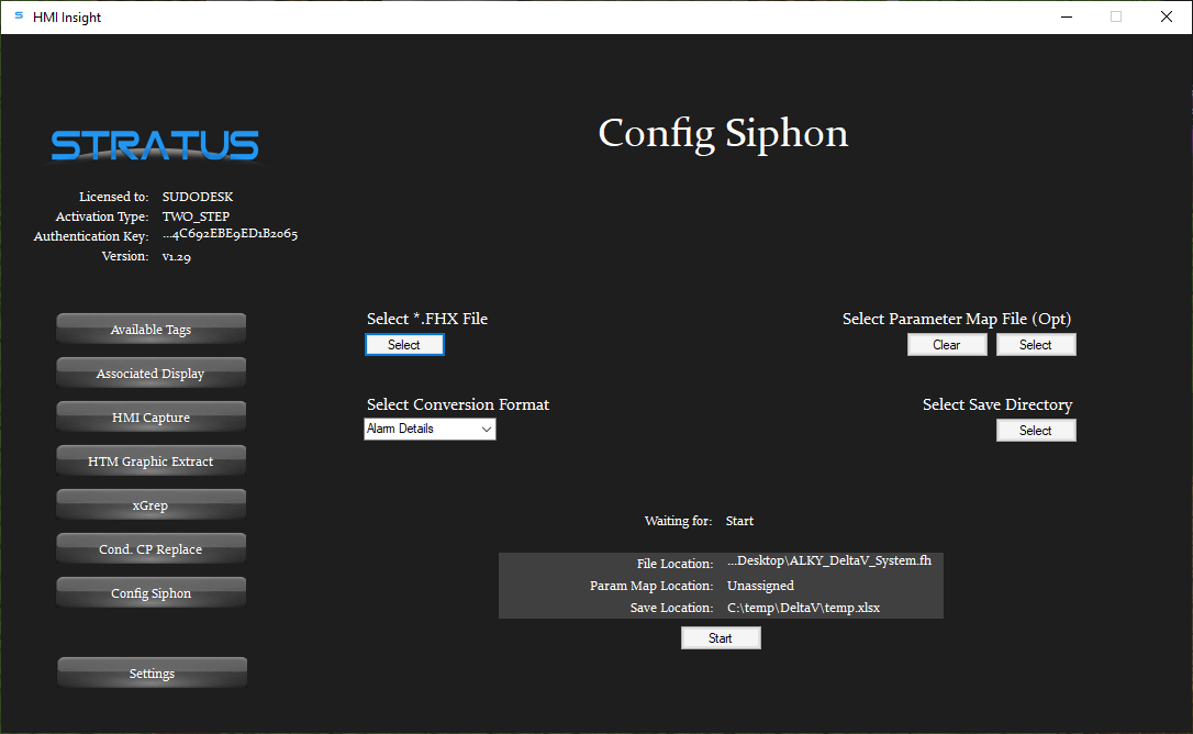 Config Siphon (prev. Alarm Siphon) - Our first module to work with Emerson’s DeltaV DCS system.This powerful module takes in a DeltaV *.FHX file and outputs all point and module template configuration information in an elegant Excel document that is consistent with other Stratus Software exports.No more block-by-block bulk builds in DeltaV Explorer. Config Siphon gives each parameter a column regardless of block name so you can get all of your information in one Excel document!If that is too much data for you, the module also allows the user to import a query file. If provided, the module will only export out the specified parameters.